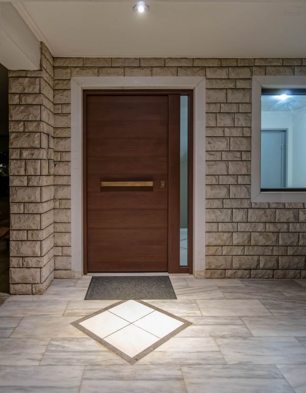 Completed Entryway with Modern Touches